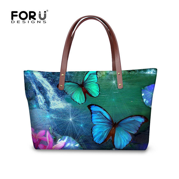 FORUDESIGNS 3D Butterfly Handbag Shoulder Bags  For Women 2017 Casual Cross-body Female Top-Handle Bags For Girls Feminine Bolsa