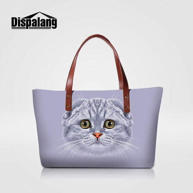 Dispalang Brand Women Bag Animal Butterfly Print Handbags Female Casual Shoulder Bag Ladies Beach Bags Girls Top-handle Bags