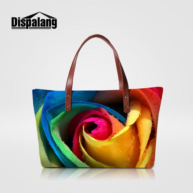 Dispalang Brand Women Bag Animal Butterfly Print Handbags Female Casual Shoulder Bag Ladies Beach Bags Girls Top-handle Bags