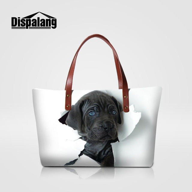 Dispalang Brand Women Bag Animal Butterfly Print Handbags Female Casual Shoulder Bag Ladies Beach Bags Girls Top-handle Bags