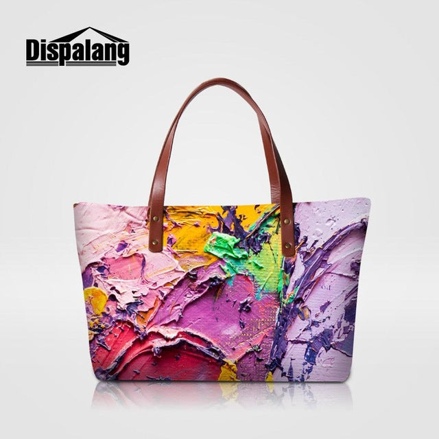 Dispalang Brand Women Bag Animal Butterfly Print Handbags Female Casual Shoulder Bag Ladies Beach Bags Girls Top-handle Bags