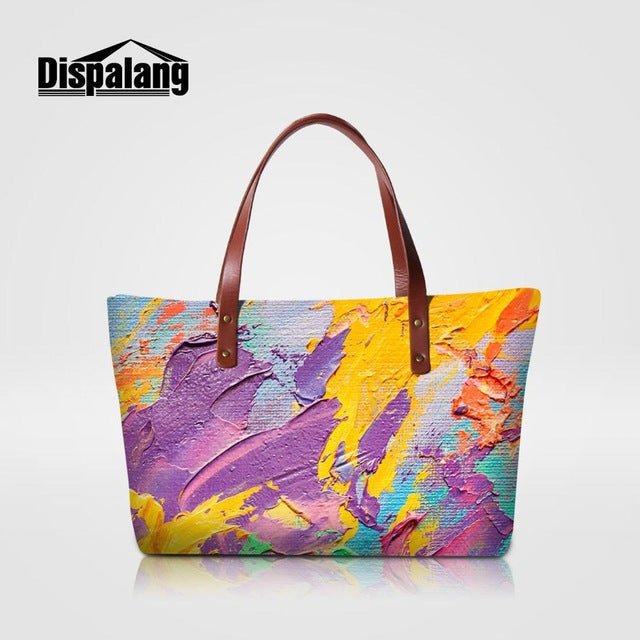 Dispalang Brand Women Bag Animal Butterfly Print Handbags Female Casual Shoulder Bag Ladies Beach Bags Girls Top-handle Bags