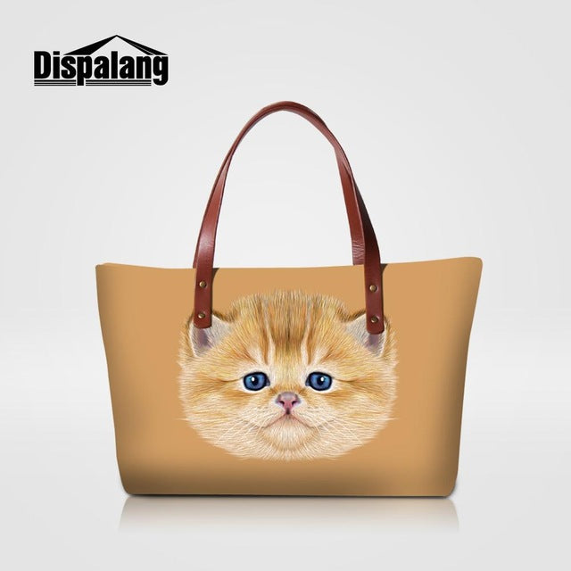 Dispalang Brand Women Bag Animal Butterfly Print Handbags Female Casual Shoulder Bag Ladies Beach Bags Girls Top-handle Bags