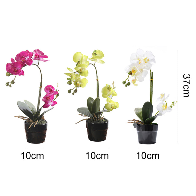 Artificial Orchid Flowers Real Touch Artificial Butterfly Orchid For Wedding Decoration Home Festival Decorative Flowers