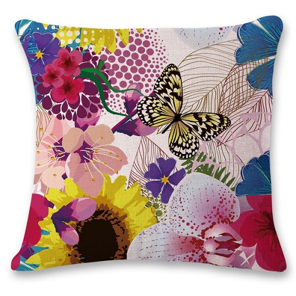 SMAVIA Pretty Butterfly Design Cushion Covers Car/ Chair/ Sofa/ Seat Pillow Covers 45*45 cm Pillowcase Home Decoration 1 piece