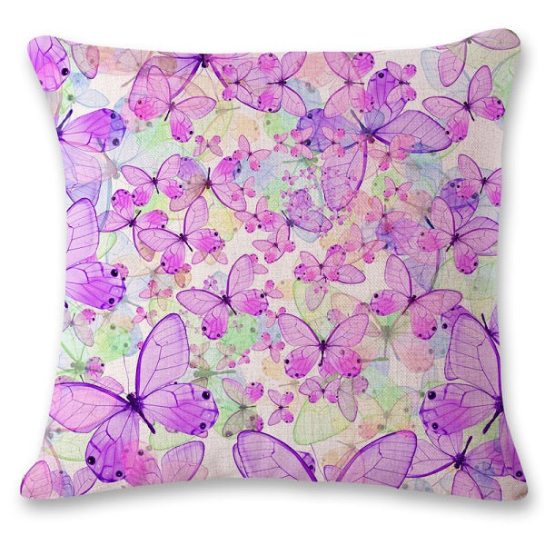 SMAVIA Pretty Butterfly Design Cushion Covers Car/ Chair/ Sofa/ Seat Pillow Covers 45*45 cm Pillowcase Home Decoration 1 piece