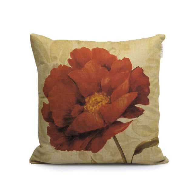 gorgeous lily bloom flowers decorative pillows covers butterfly plants throw cushion cases for sofa home