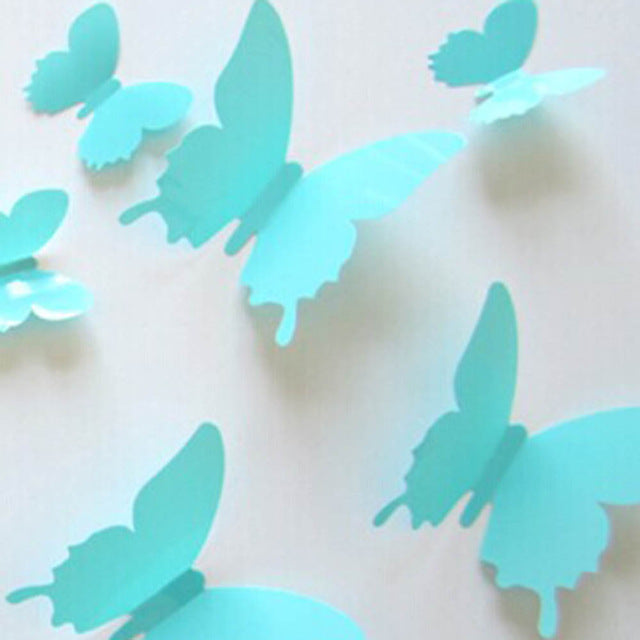 3D Butterflies Wall Stickers Room Home Decors Art / DIY Decorations Paper Wall Decorated