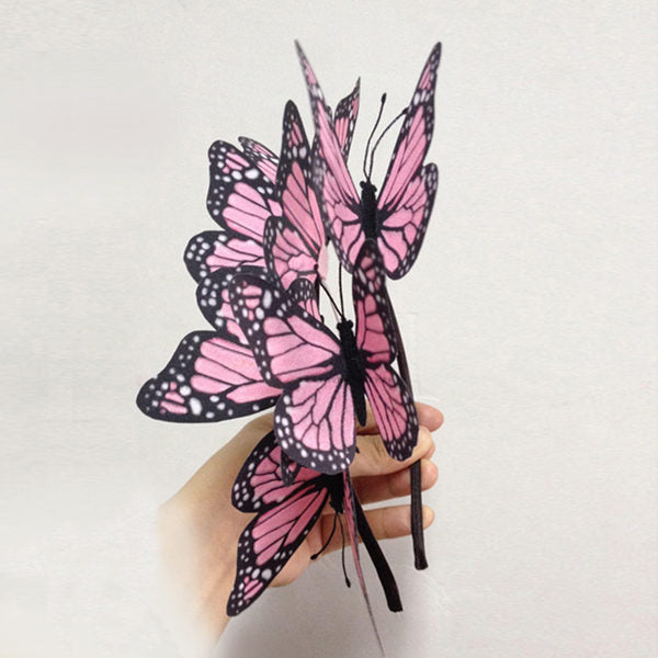 Fashion Jewelry Cloth simulation butterfly hair bands jewelry high quality stereo headband Hair Accessories
