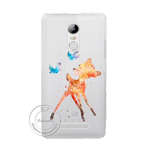 New Fashion Super Cute Butterfly Dog Banana Hard Case Cover For Xiaomi Redmi 3 3S Pro Note 3 Pro Mi4c Mi 4c Mi 4i Mi4i mi5 M5