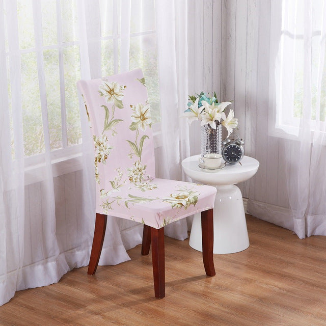 1pcs Flower Butterfly Stretch Home Decor Dining Chair Cover Spandex Decoration covering Office Banquet Hotel chair Covers 43033