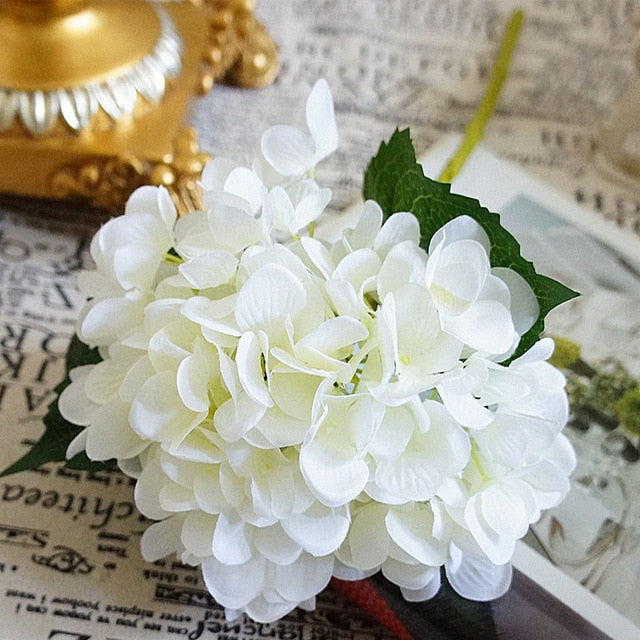 Artificial flowers cheap Silk hydrangea Bride bouquet wedding home new Year decoration accessories for vase flower arrangement
