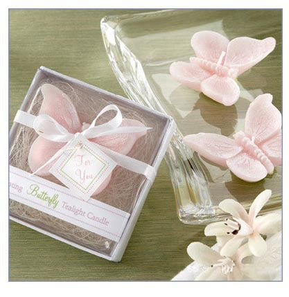 Free shipping10pcs/lot  European creative wedding gift,Pink butterfly smokeless/scented candles,wholesale candle wax